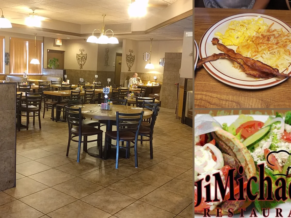 Simple restaurant interior for breakfast and dinner.